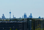 Skyline von Kln, Blick vom Flughafen Kln/Bonn - 05.05.2016