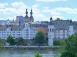 Deutschland, Rheinland-Pfalz, Koblenz, Peter-Altmeier-(Mosel)Ufer, von der Balduinbrcke aus gesehen, 17.06.2012