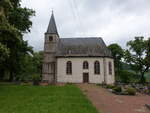 Ulmet, evangelische Kirche, romanischer Westturm, barocke Saalkirche erbaut von 1737 bis 1738 (23.05.2021)