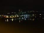 Nachtansicht auf meine Heimatstadt Vallendar.Aufgenommen von der Rheinbrcke.28.3.09 