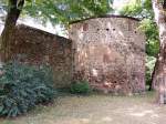 berreste der mittelalterlichen Stadtmauer im Bereich der Nordallee in Trier; 120824