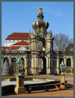 Das Kronentor ist eines der bekanntesten Bauwerke des Dresdner Zwinger.