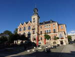 Stollberg, Rathaus am Hauptmarkt, erbaut von 1886 bis 1887 (16.09.2023)