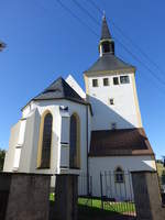 Brenstein, evangelische Kirche, erbaut ab 1495, erweitert von 1738 bis 1740 (04.10.2020)