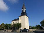 Grozbern, evangelische Kirche, erbaut 1869 (22.07.2023)