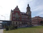 Falkenstein, Rathaus am Willy Rudert Platz, erbaut von 1901 bis 1903 (23.07.2023)