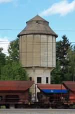 Wasserturm am Bahnhof Reichenbach im Mai 2015