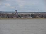 Laucha an der Unstrut - Blick von der Weischtzer Brcke ber das Hochwasser in der Aue - 05.03.2010  