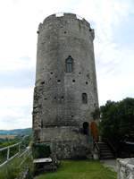 Die Burg Saaleck auf der Sdroute der Strae der Romanik in Sachsen-Anhalt.