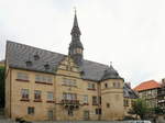Das  Rathaus (Ratskeller) der Stadt Blankenburg (Harz) am 19.