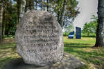 Gedenkstein an der ehemaligen Lagergelndes des KZ-Auenlager Ladelund, 20 Kilometer nordstlich von Niebll an der deutsch-dnischen Grenze gelegen.