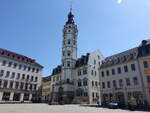 Gera, Rathaus am Markt, erbaut von 1573 bis 1575 (30.04.2023)