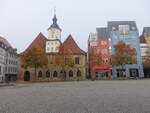 Jena, altes Rathaus am Markt, erbaut von 1377 bis 1413 (22.10.2022)