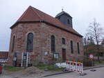 Grotpfer, evangelische Kirche Der gute Kirche, erbaut von 1772 bis 1775 (17.03.2024)