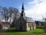 Dllstedt, evangelische Dorfkirche mit Dachreiter, erbaut 1870 (23.04.2023)