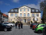 Ilmenau, Stadtpalais am Markt, erbaut nach Plnen des Baumeisters Gottfried Heinrich Krohne (16.04.2022)