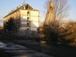 Am 10.12.2006 fiel dieser Wohnblock am Gutsweg in Nordhausen dem Abri zum Opfer