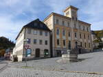 Grfenthal, Rathausgebude am Marktplatz (17.10.2022)
