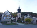 Reschwitz, evangelische Dorfkirche, erbaut 1903 (17.10.2022)