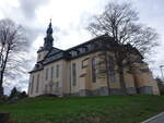 Oberweibach, evangelische Hoffnungskirche, erbaut von 1967 bis 1779 (23.04.2023)