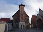 Klleda, Scheune mit Schttboden in der Strae Im Kloster (25.03.2023)