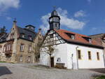 Bergern, evangelische Kirche zum Kripplein Christi in der Kirchgasse (09.04.2023)