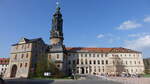Weimar, Stadtschloss mit Schlossturm, erbaut ab 1513, Umgestaltung zum Renaissance-Schloss ab 1535 durch den Kurfrsten Johann Friedrich I.