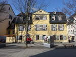Weimar, Schillers Wohnhaus in der Schillerstrae (09.04.2023)