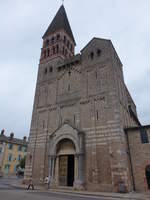 Tournus, Klosterkirche Saint-Philibert, erbaut Ende des 10.