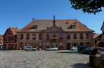 Bergheim, das Rathaus von 1767, 2000 Einwohner zhlender Weinort im Oberelsa, Sept.2011