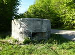Lucelle, ehemaliger Bunker der Mginot-Linie, auerhalb des Ortes, Mai 2017