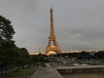 Der Eiffelturm am 2.6.17 vom Place de Trocadero aus fotografiert.