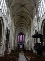 Paris, gotischer Innenraum der Kirche Saint-Germain-l´Auxerrois, 15.