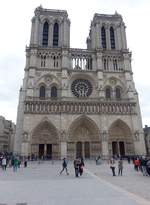 Paris, Kathedrale Notre-Dame, erbaut ab 1163 durch Bischof Maurice de Sully, Chor und Querschiff 12.