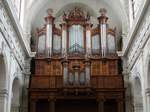 La Rochelle, Orgelempore in der Kathedrale Saint-Louis (13.07.2017)