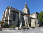 Saint-Amant-de-Boixe, Abtei Saint-Amant-de-Boixe mit dem Centre d’Interprtation de l’Architecture Romane (15.07.2017)