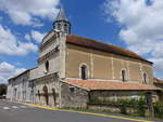 Sauz-Vaussais, romanische Kirche Saint Radegonde, erbaut im 12.