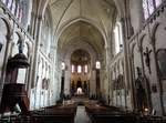 Poitiers, Innenraum der Sainte-Radegonde Kirche im Plantagenet Stil (09.07.2017)
