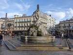 Montpellier, Fontaine des Trois Graces von Bildhauer Etienne Antoine am Place de la Comedie (28.09.2017)