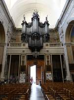 Montpellier, Orgelempore in der Kirche Notre-Dame-des Tables (28.09.2017)