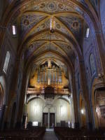 Lavaur, Orgelempore in der Kathedrale Saint Alanus, erbaut 1876 durch die Orgelwerkstatt  Aristide Cavaill-Coll  (30.07.2018)