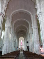 Nieul-sur-l’Autise, Innenraum der Abteikirche Saint-Vincent (13.07.2017)