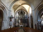 Cucuron, Innenraum der Notre Dame Kirche, Hochaltar von 1661 (24.09.2017)