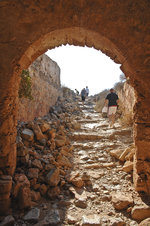Eingang zur venezianischen Burg auf der Insel Gramvousa nrdlich von Kreta.