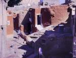 Huser aus Lehm und Ton im mittelalterlichen Stadtkern von Jaisalmer in Rajasthan.