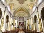 Casarsa della Delizia, neubarocker Innenraum der Kirche Santa Croce e Beata Vergine del Rosario (06.05.2017)