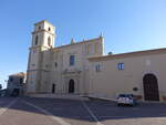Santa Severina, Dom Santa Anastasia, erbaut von 1274 bis 1295 an der Piazza Campo (08.04.2024)