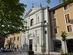 Salo, Pfarrkirche Maria Heimsuchung, erbaut bis 1715 durch den Architekten Antonio Spazzi (13.04.2024)