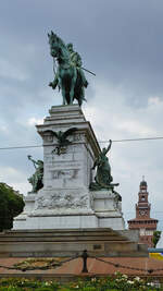 Dieses Denkmal in Mailand soll an den italienischen Freiheitskmpfer Giuseppe Garibaldi erinnern, einem der populrsten Protagonisten der italienischen Einigungsbewegung zwischen 1820 und