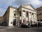 Mantua, Theatro Sociale an der Piazza Felice Cavallotti, erbaut von 1817 bis 1822 durch Architekt Luigi Canonica (08.10.2016)